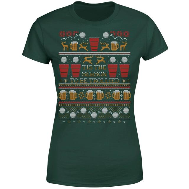 Tis The Season To Be Trollied Women's T-Shirt - Forest Green - S - Waldgrün on Productcaster.