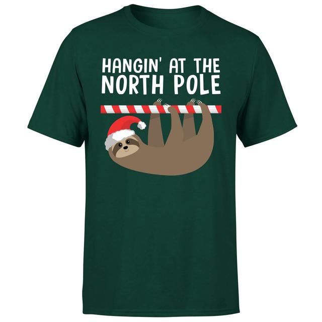 Hangin' At The North Pole T-Shirt - Forest Green - XS - Forest Green on Productcaster.