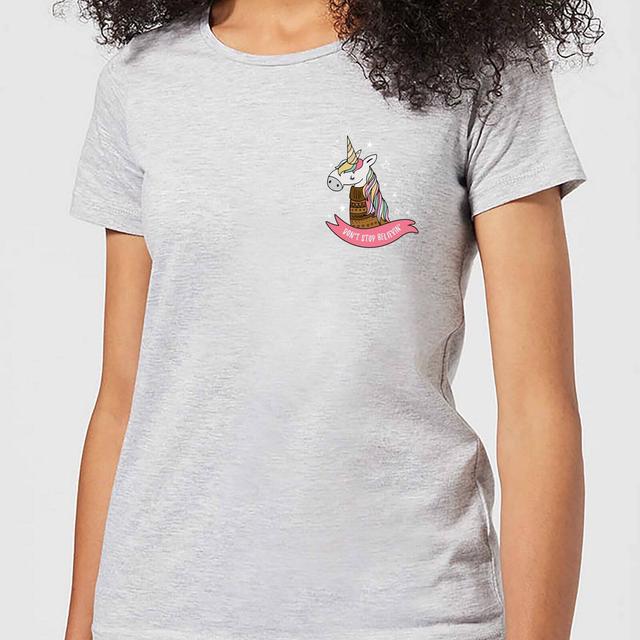 Christmas Unicorn Pocket Women's T-Shirt - Grey - XL - Grau on Productcaster.