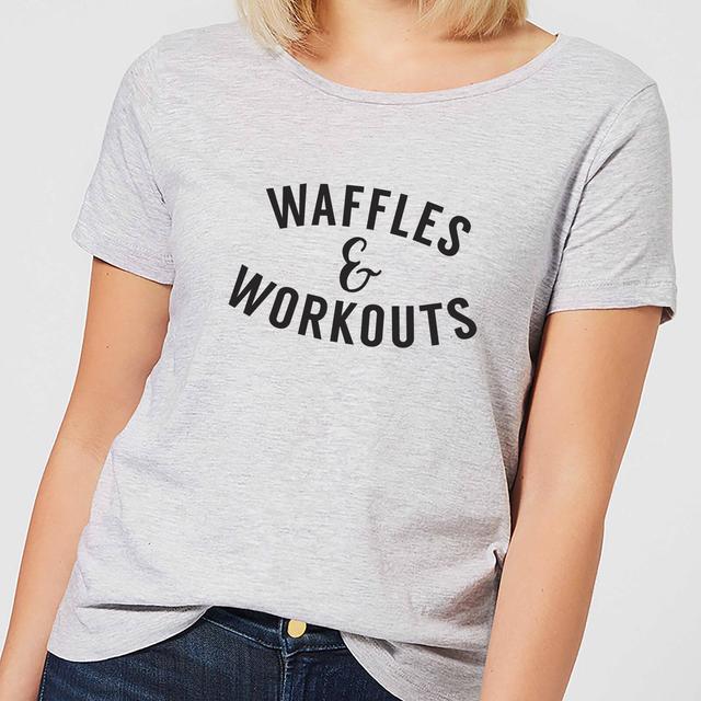 Waffles and Workouts Women's T-Shirt - Grey - 4XL - Grau on Productcaster.