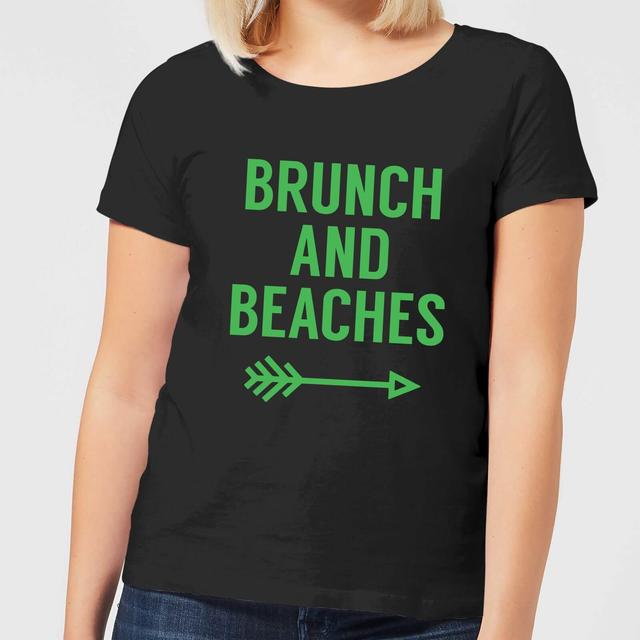 Camiseta para mujer Brunch and Beaches - Negro - 5XL - Negro on Productcaster.