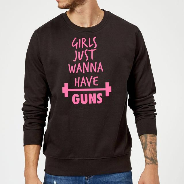 Girls Just Wanna have Guns Sweatshirt - Black - M - Schwarz on Productcaster.