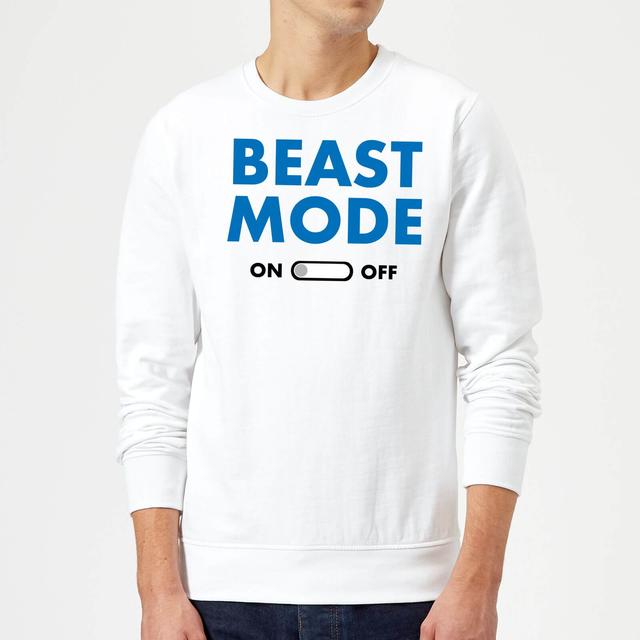 Beast Mode On Sweatshirt - White - XXL - Weiß on Productcaster.