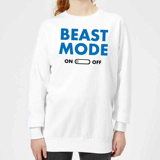 Beast Mode On Women's Sweatshirt - White - L - Weiß on Productcaster.