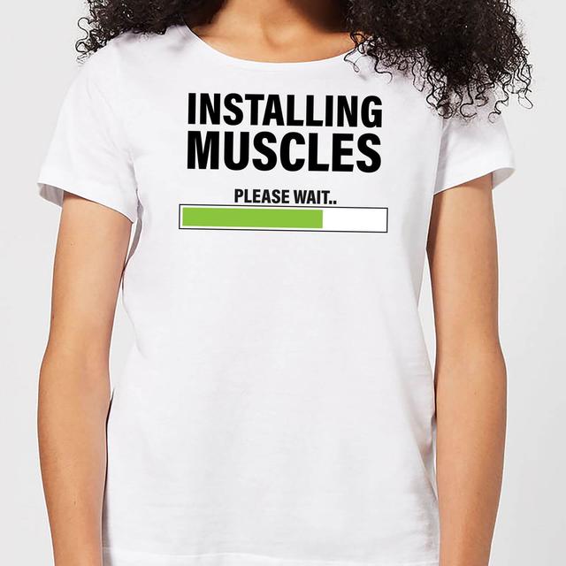 Installing Muscles Women's T-Shirt - White - M - Weiß on Productcaster.