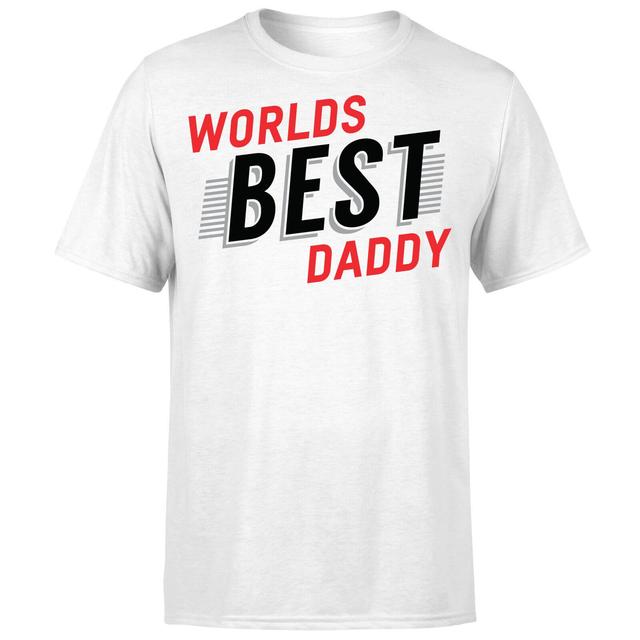 Worlds Best Daddy T-Shirt - White - M - White on Productcaster.