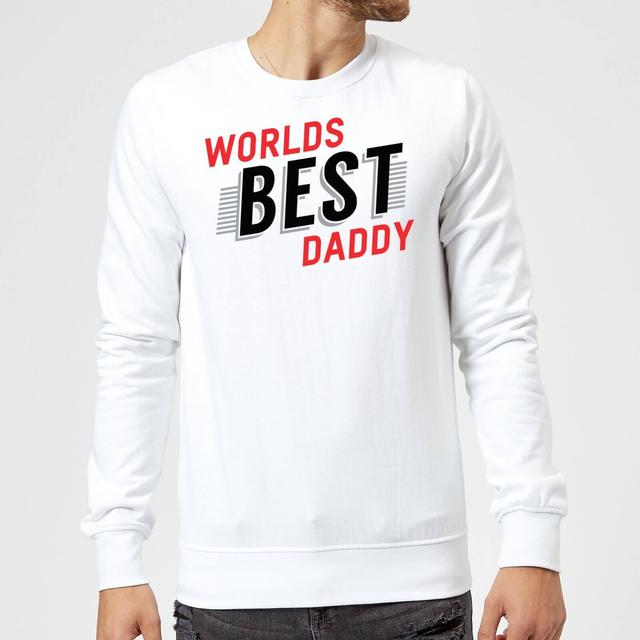 Worlds Best Daddy Sweatshirt - White - M - Weiß on Productcaster.