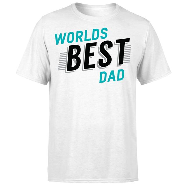 Worlds Best Dad T-Shirt - White - L - White on Productcaster.