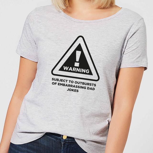 Warning Dad Jokes Women's T-Shirt - Grey - 4XL - Grau on Productcaster.