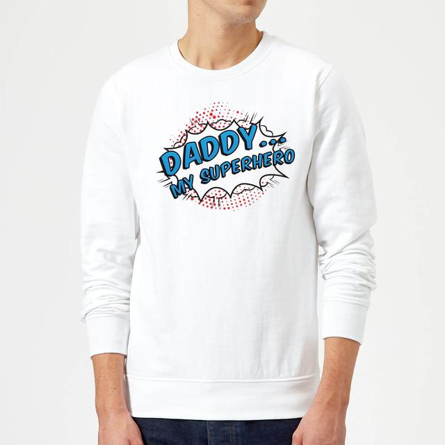 Daddy My Superhero Sweatshirt - White - XXL - Weiß on Productcaster.