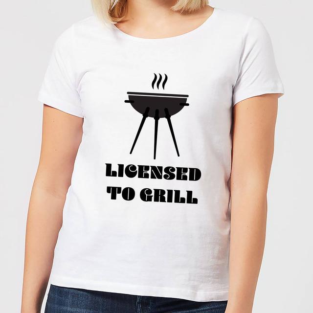 Licensed to Grill Women's T-Shirt - White - XXL - Weiß on Productcaster.