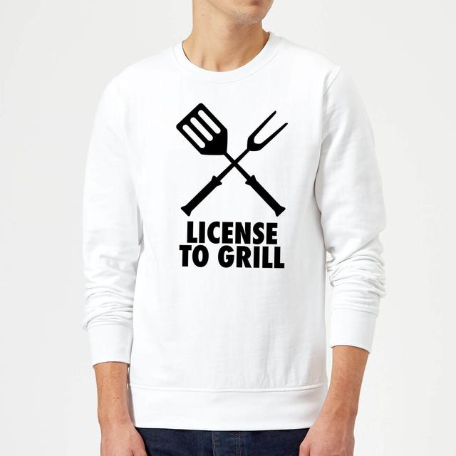 License to Grill Sweatshirt - White - XXL - Weiß on Productcaster.