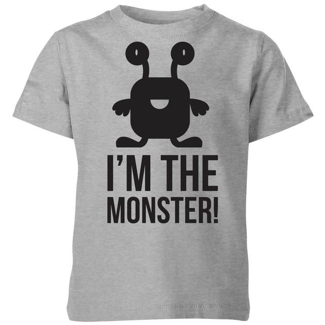 My Little Rascal I'm the Monster Kids' T-Shirt - Grey - 5-6 Jahre - Grau on Productcaster.