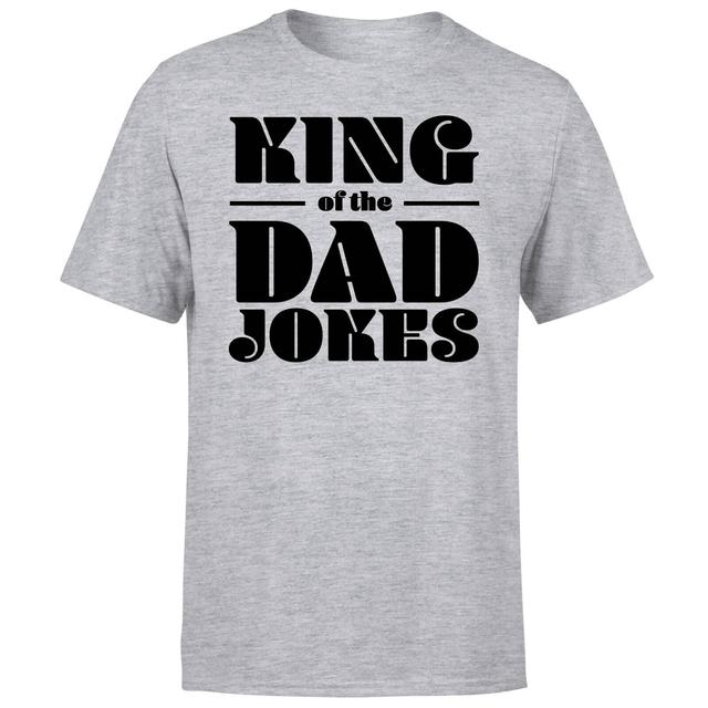 King of the Dad Jokes T-Shirt - Grey - XXL - Grau on Productcaster.