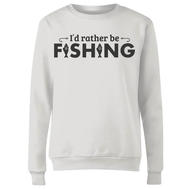 Id Rather be Fishing Women's Sweatshirt - White - XL - Weiß on Productcaster.