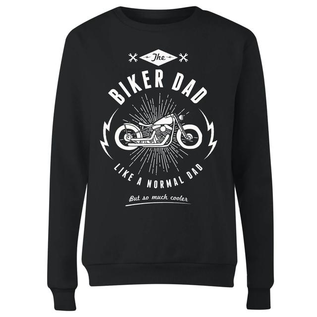 Biker Dad Women's Sweatshirt - Black - S - Schwarz on Productcaster.