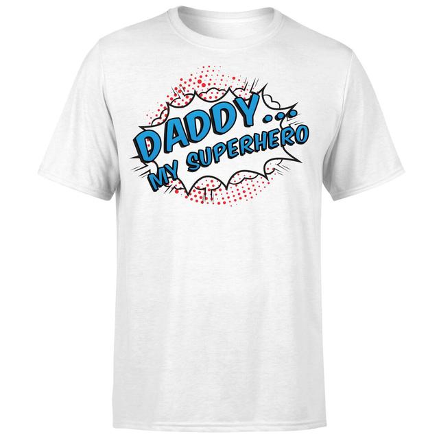 Daddy My Superhero T-Shirt - White - XL - Weiß on Productcaster.