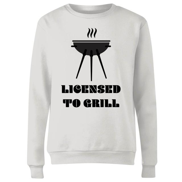 Licensed to Grill Women's Sweatshirt - White - S - Weiß on Productcaster.