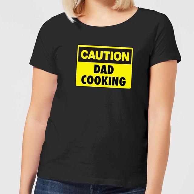 Camiseta "Caution Dad Cooking" - Mujer - Negro - 3XL - Negro on Productcaster.