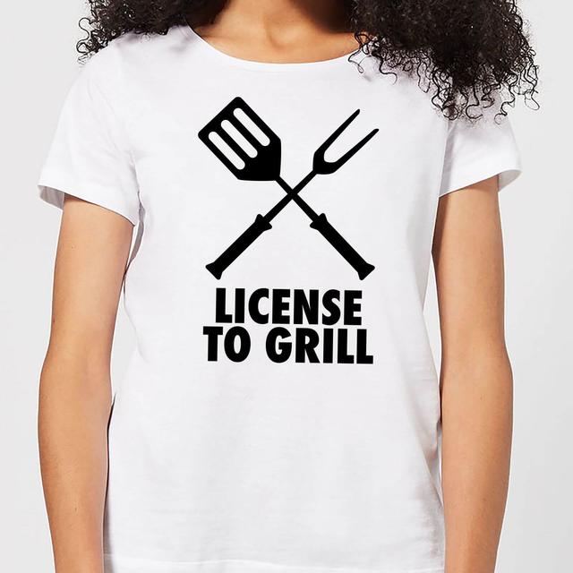 License to Grill Women's T-Shirt - White - XL - Weiß on Productcaster.