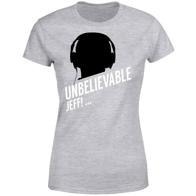 UNBELIEVABLE JEFF! Women's T-Shirt - Grey - 3XL - Grau on Productcaster.