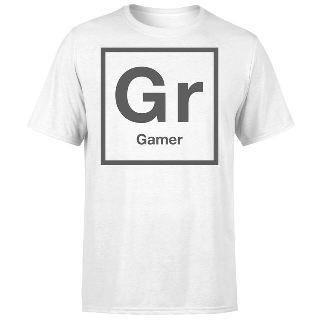 Periodic Gamer T-Shirt - White - XL - Weiß on Productcaster.