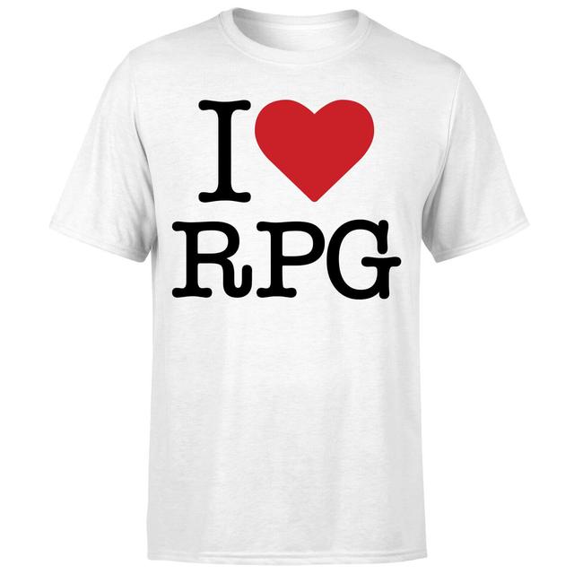 I Love RPG T-Shirt - White - 5XL - Weiß on Productcaster.