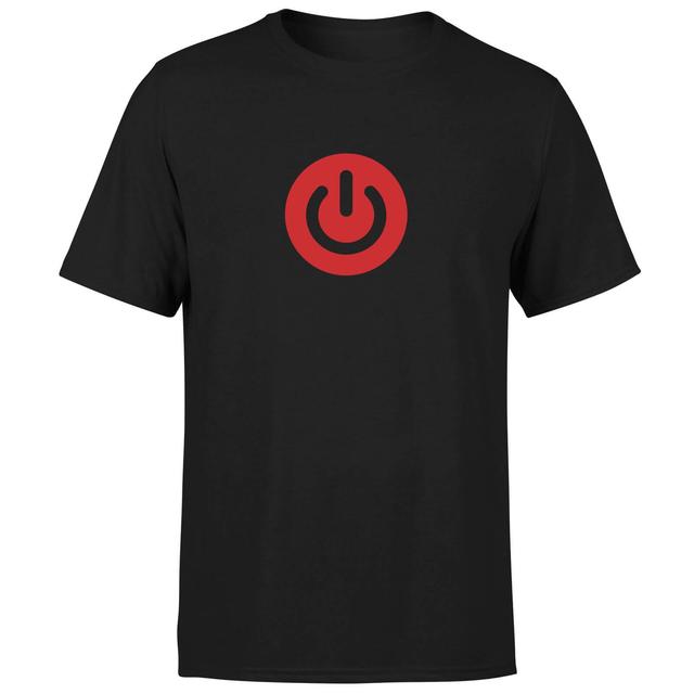 Power On T-Shirt - Black - S - Schwarz on Productcaster.