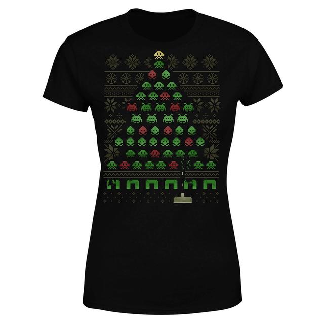 Invaders From Space Women's T-Shirt - Black - S on Productcaster.