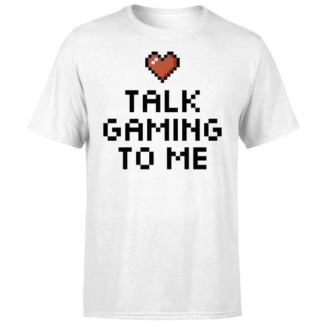 Talk Gaming to Me T-Shirt - White - XXL - White on Productcaster.