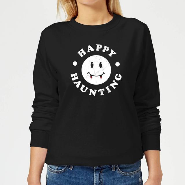 Happy Haunting Women's Sweatshirt - Black - XL - Schwarz on Productcaster.