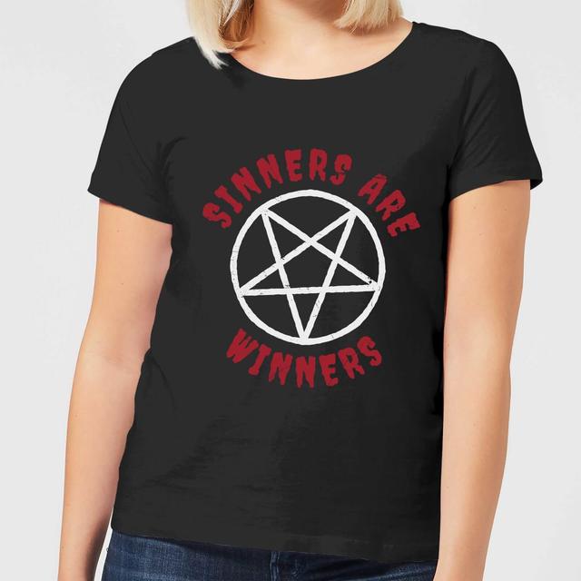 Sinners are Winners Women's T-Shirt - Black - S - Schwarz on Productcaster.