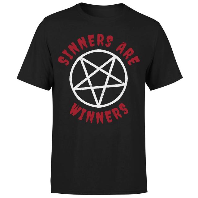 Sinners are Winners T-Shirt - Black - M on Productcaster.