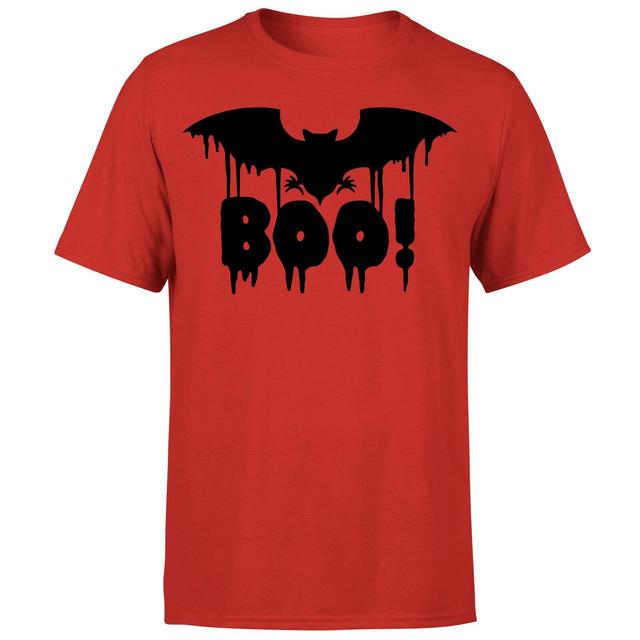 Boo Bat T-Shirt - Red - XL - Red on Productcaster.