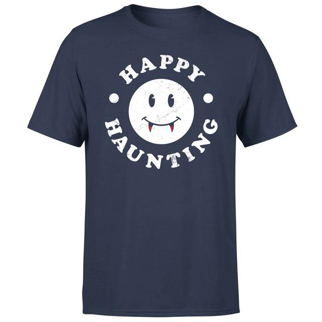 Happy Haunting T-Shirt - Navy - XXL - Marineblau on Productcaster.