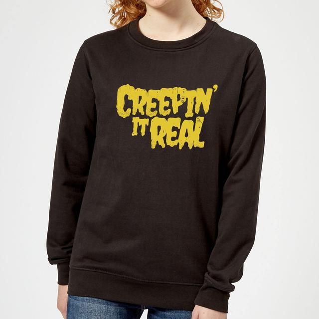 Creepin it Real Women's Sweatshirt - Black - XL - Schwarz on Productcaster.