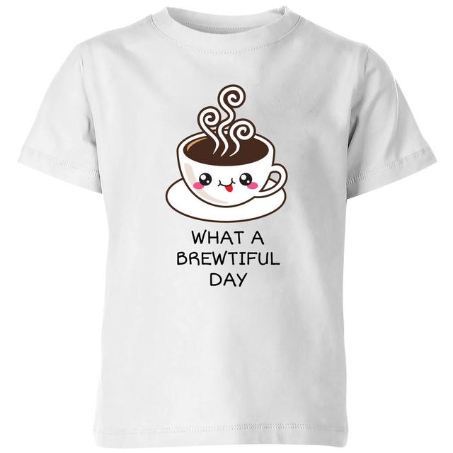 My Little Rascal What A Brewtiful Day Kids' T-Shirt - White - 9-10 Jahre - Weiß on Productcaster.