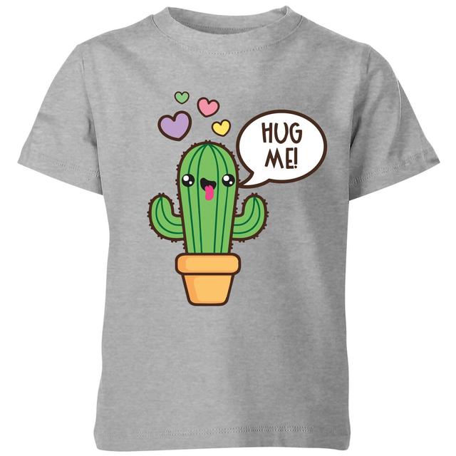 My Little Rascal Hug Me Cactus Kids' T-Shirt - Grey - 11-12 Jahre - Grau on Productcaster.