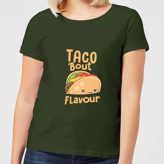 Taco 'Bout Flavour Women's T-Shirt - Forest Green - L - Forest Green on Productcaster.