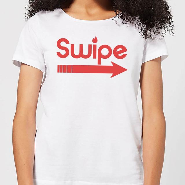 Swipe Right Women's T-Shirt - White - L - White on Productcaster.