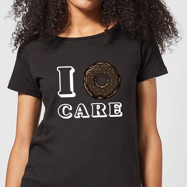 I Donut Care Women's T-Shirt - Black - L - Schwarz on Productcaster.