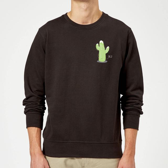 Cactus Fairy Lights Sweatshirt - Black - M - Schwarz on Productcaster.