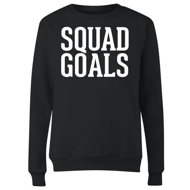 Squad Goals Women's Sweatshirt - Black - S - Black on Productcaster.