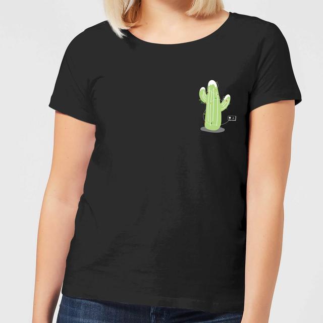 Cactus Fairy Lights Women's T-Shirt - Black - L on Productcaster.