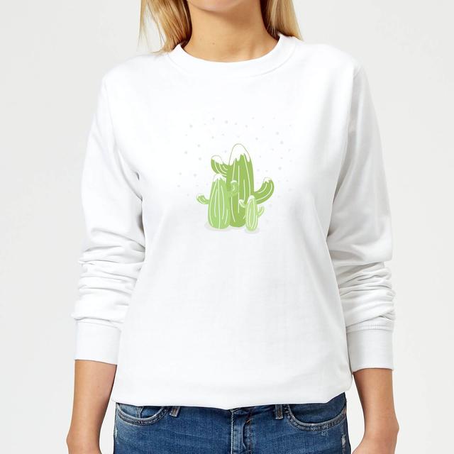 Cactus trio Women's Sweatshirt - White - XS - Weiß on Productcaster.