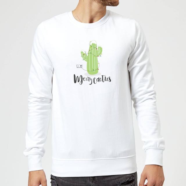 Merry Cactus Sweatshirt - White - XXL - Weiß on Productcaster.