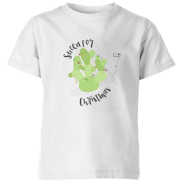 Succa For Christmas Kids' T-Shirt - White - 5-6 Jahre - Weiß on Productcaster.