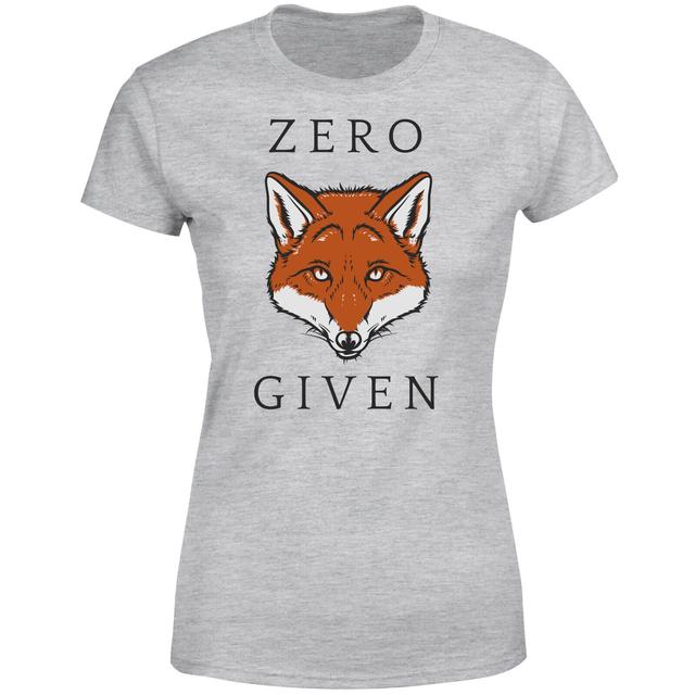 Zero Fox Given Women's T-Shirt - Grey - S - Grau on Productcaster.