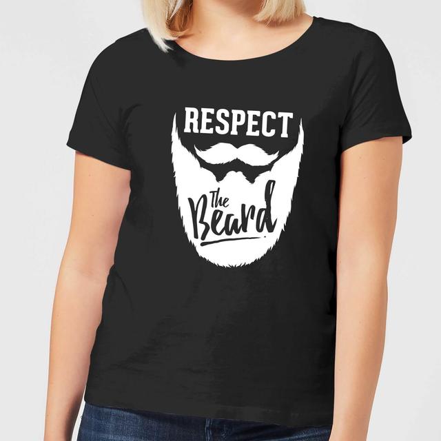 Camiseta para mujer Respect the Beard - Negro - 5XL - Negro on Productcaster.