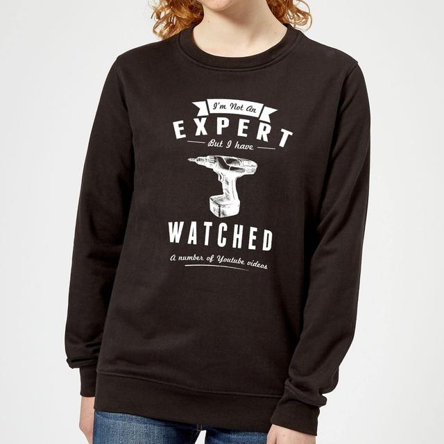 Im not an Expert Women's Sweatshirt - Black - L - Schwarz on Productcaster.